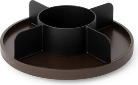 Organizer da bagno rotante in legno nero per cosmetici Bellwood - Umbra