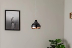 Opviq Lampada a sospensione Yildo 6866 a 1 luce Ø17cm nero/rame