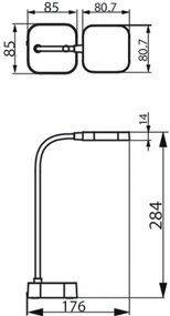 Philips - Lampada da tavolo LED dimmerabile con funzione Touch ROCK LED/5W/5V 1800 mAh