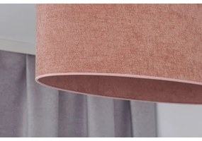 Duolla - Lampadario a sospensione con filo OVAL 1xE27/15W/230V rosa