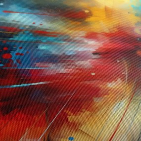 Quadro su tela – Esplosione di energia colorata