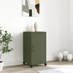 Credenza verde oliva 36x39x72 cm in acciaio laminato a freddo