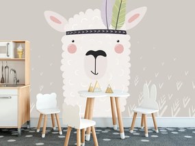 Carta da parati – Lama indiana con piume