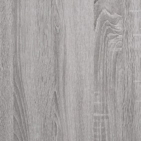 Comodino Grigio Sonoma 40,5x31x60 cm in Legno Multistrato