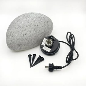 Lampada da esterno decorativa LUMISTONE 1xE27/15W/230V IP65 diam. 31,8 cm