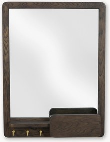 Specchio da parete in legno di quercia Inverness