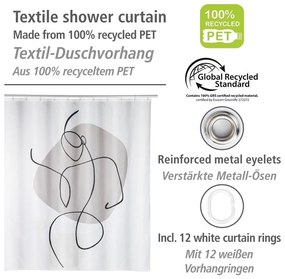 Tenda da doccia 180x200 cm Ladyline - Wenko