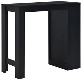 Tavolo da bar con ripiano nero 110x50x103 cm