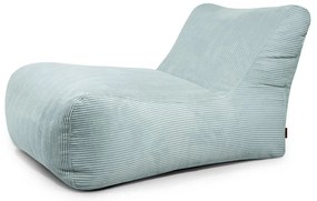 Puof a sacco color menta con rivestimento in velluto a coste Lounge 100 – SLOWDOWN