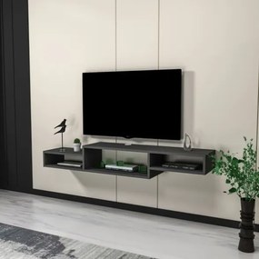 Mobile TV Sospeso 155x30x23 Con Vani A Giorno Lorenza Antracite