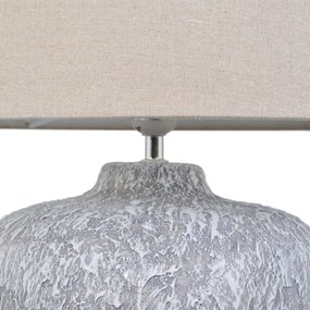 Lampada da tavolo Ceramica Grigio 40 x 40 x 55 cm