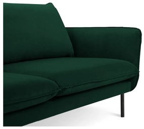 Divano in velluto verde scuro 230 cm Vienna - Cosmopolitan Design