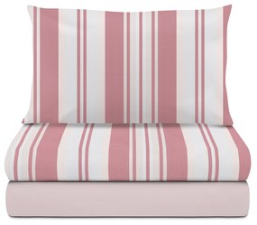 Completo letto singolo Design righe rosso