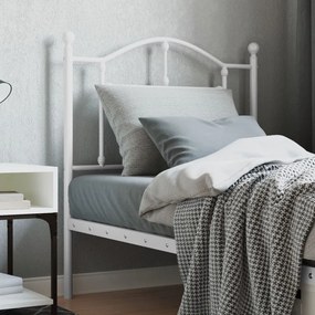 Testiera İn Metallo Bianco 80 Cm /