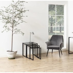 Tavolini neri in set da 3 Katrine - Actona