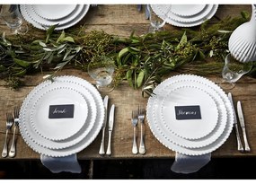 Piatto da dessert in gres bianco , ⌀ 22 cm Pearl - Costa Nova