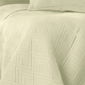 Copriletto beige in microfibra con rivestimento trapuntato 170x210 cm Ophelia – Restilo