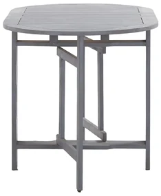 Tavolo da giardino grigio 120x70x74 cm legno massello di acacia