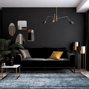 Divano letto nero 217,2 cm Adley - CosmoLiving by Cosmopolitan