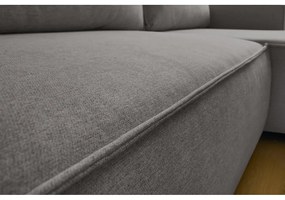 Divano letto angolare grigio (variabile) Nihad structural - Bobochic Paris