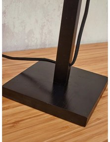 Lampada da tavolo nera con paralume in bambù (altezza 38 cm) Java - Good&amp;Mojo