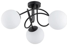 Lampadario a plafone BANKO 3xE14/10W/230V nero