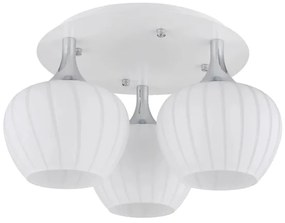 Globo 15548-3DW - Lampadario a plafone MAXY 3xE27/40W/230V bianco