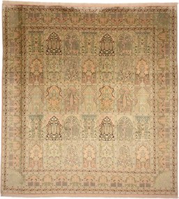Cashmere Silk Tappeto orientale 300x280 (Indian) Annodato A Mano