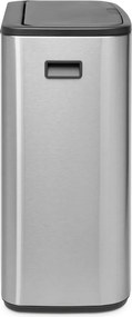 Bidone in acciaio touch in argento opaco 60 l Bo Touch Bin - Brabantia