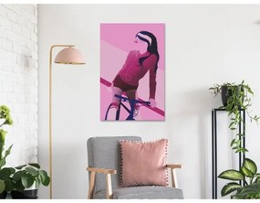 Quadro  Woman on Bicycle (1 Part) Vertical  Larghezza x Altezza Home decor 40x60