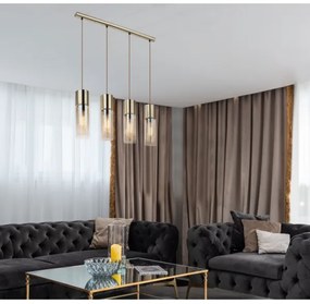 GLOBO 21000-4HM - Lampadario a sospensione con filo ANNIKA 4xE27/25W/230V ottone