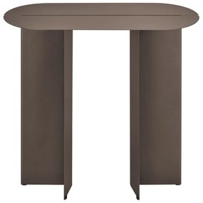 Tavolo consolle marrone in acciaio 35x80 cm Oru – Blomus