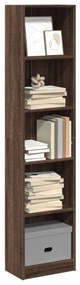 Libreria Rovere Marrone 40x24x176 Cm İn Legno Multistrato /