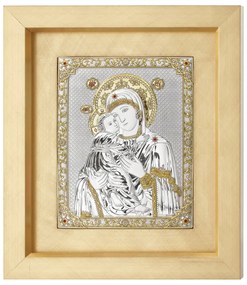 Quadro  "Madonna con Bambino" cm.19,2x24h (est. cm.39,2x43,7)