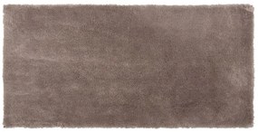 Tappeto shaggy marrone chiaro 80 x 150 cm EVREN Beliani