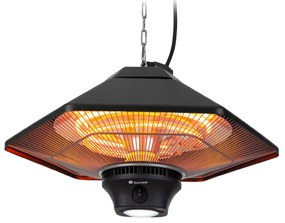 blumfeldt Heat Hexa, radiatore a infrarossi, 800/1200/2000W, alogeno, IP34, LED, nero