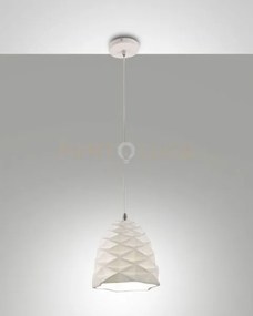 Duchessa sospensione bianca d.20cm in metallo e ceramica 1 luce att...