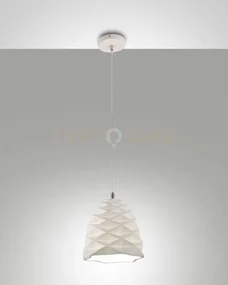 Duchessa sospensione bianca d.20cm in metallo e ceramica 1 luce att...