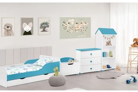 Armadietto PABIS 87x83 cm bianco/blu