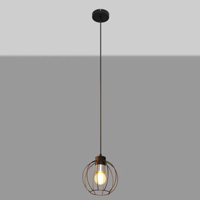 Lampadario a sospensione con filo STARLIGHT 1xE27/15W/230V nero/argento