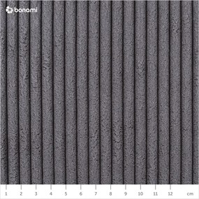 Divano letto variabile in velluto a coste grigio divano angolare Tori - Bonami Selection