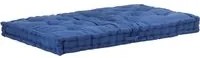 Cuscino per Pallet e Pavimento in Cotone 120x80x10 cm Blu Chiaro cod mxl 68095