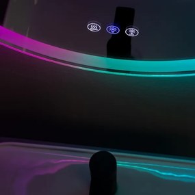 Brilagi- Specchio riscaldato LED RGBW dimmerabile con retroilluminazione AVA PRO LED/18W/230V ø 60 cm IP44