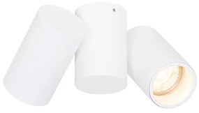 Faretto di design bianco 2 luci orientabile - Michael
