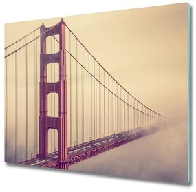 Tagliere in vetro Ponte di San Francisco 60x52 cm