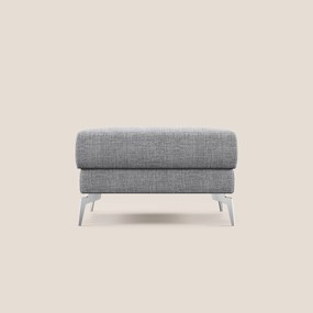 Star Pouf con piedini alti in tessuto impermeabile morbido intreccio T06 grigio