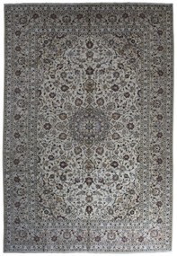 Kashan Tappeto 250 x 370 Beige (Iran) Annodato A Mano
