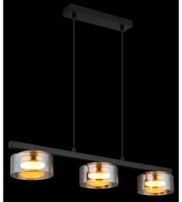 Globo 16055-3HG - Lampadario LED a sospensione con filo HIGGINS 3xGX53/6W/230V fumé/marrone