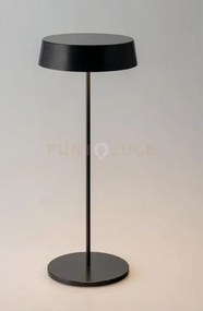 Lampada da tavolo ricaricabile cocktail nero in metallo led 20,2w 1...