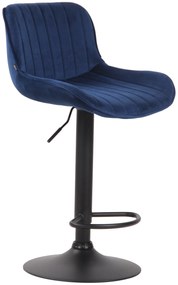 Sgabello Bar Lentini Samt - Eleganza E Comfort Assicurati / Braun / Schwarz